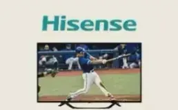 Hisense Android TV playing live sport